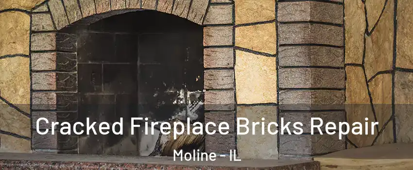  Cracked Fireplace Bricks Repair Moline - IL