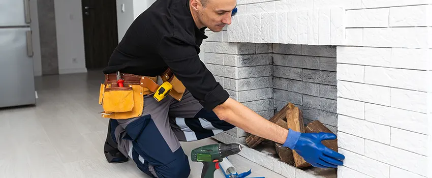 Fireplace Damaged Damper Frame Repair Services in Moline, Illinois