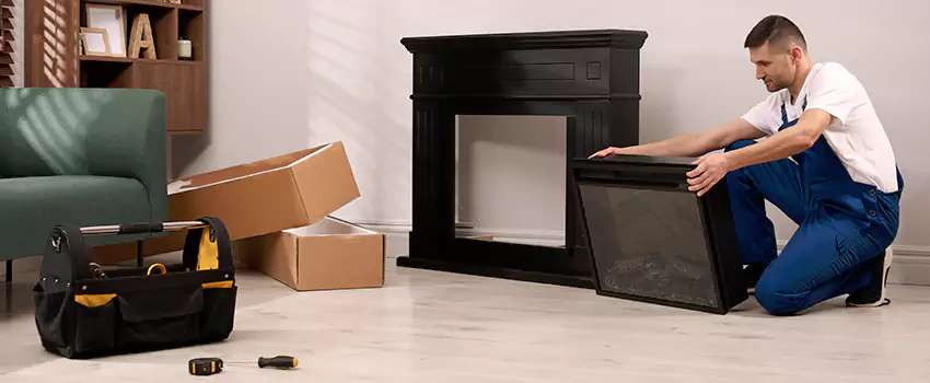 Old Rusted Metal Fireplace Repair And Replacement in Moline, IL