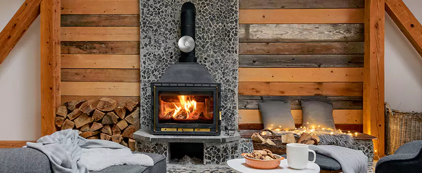 Thelin Hearth Products Direct Vent Gas Stove Fireplace Inspection in Moline, Illinois